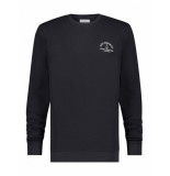 A Fish Named Fred 9872 got hooked navy crew neck sweater a fish named f