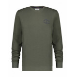 A Fish Named Fred 9871 got hooked green crew neck sweater a fish  named fre