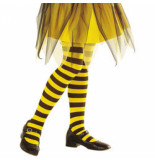 Confetti Zwart en geel gestreepte legging voor kinderen