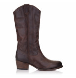 Omnio Dulce no padding mid boot brown leather pull up