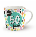 Confetti Verjaardags mok 50 jaar | koffie beker