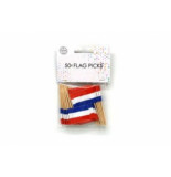 Confetti 50 party prikkers met vlaggetje | nederland