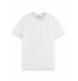 Scotch & Soda 166920 elastan crewneck 0006 white t-shirt o-ne