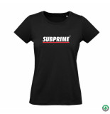 Subprime Wmn tee stripe black
