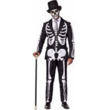 Opposuits Suitmeister verkleedpak skeleton grunge heren polyester