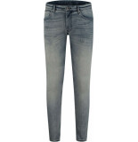Purewhite The dylan super skinny jeans mid blue & damaged