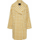 Y.A.S Yaslino wool mix coat old gold