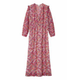 Grace & Mila Rode bloemenprint maxi-jurk geraldine -