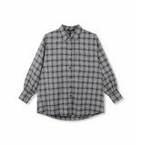 Refined Department Sienne woven flowy check blouse