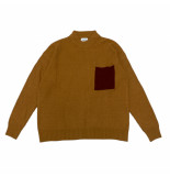 Amish Sweater man crew neck pocket wool & cashmere a22amu214cc55xxxx.ak1
