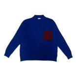 Amish Sweater man crew neck pochet wool & cashmere a22amu214cc55xxxx