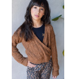 Looxs Revolution Wrap trui gebreid. voor meisjes in de kleur