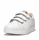 FitFlop Rally metallic-back leather strap sneakers