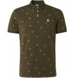 No Excess Polo print donker