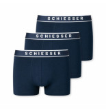 Schiesser Chieer 3-pack boxerhort donkerblauw