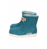 esgii Vilten kinderslof boots seagreen colour:zeegroen/ ecru size:25
