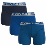 Vingino jongens 3-pack boxershort blue logo -