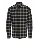 Only & Sons Onsari slim flannel check ls shirt