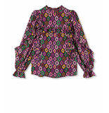 Refined Department Ladies woven ruffle blouse moise