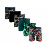 SQotton Heren boxershorts ® 6 stuks camouflage/forest
