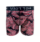 SQotton Boxershort ® jungle rood/wit