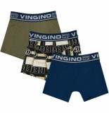 Vingino jongens 3-pack short bold logo leger