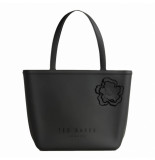 Ted Baker Jelliez flower large silicone tote black