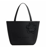 Ted Baker Jellio flower small silicone tote black