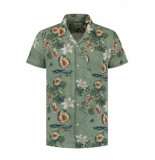 Dstrezzed Overhemd korte mouw tropical seagrass (311314 540)