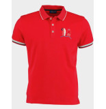Bos Bright Blue Polo korte mouw pl-460/red