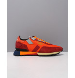 Ghoud Sneakers/lage-sneakers heren ms01 orange-red suede comb