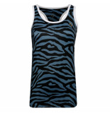 Q1905 Q tanktop print madrid bg + print bg/china blue