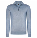 Mario Russo Half zip trui licht