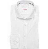 Pure 4030-21750 900 white uni stretch overhemd lange mou