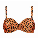 Beachlife leopard spots bandeau bikinitop -