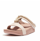 FitFlop Fino crystal-cord leather slides