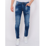 Local Fanatic Blue ripped jeans slim fit