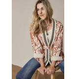 Summum 1s1121-11771 wrap jacket inca print