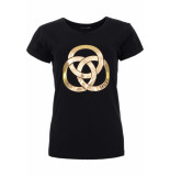MAICAZZ Yssa t-shirt black-gold sp23.75.021