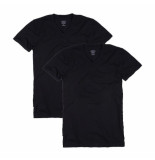 Claesen's Claesens 2-pack v-neck t-shirts black
