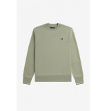 Fred Perry M7535 crew neck sweat r26 seagrass heren sweat