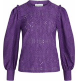 Sisters Point | blouse eina-v.ls1-deep purple