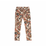 Summum 4s21-11774 120 trousers painted flower co/ea multicolour