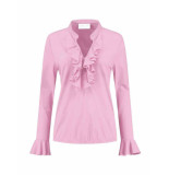 Helena Hart 7257 blouse ruche rose