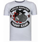 Local Fanatic Fight club spike rhinestone t-shirt