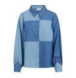 Coster Copenhagen Denim patchwork blouse -