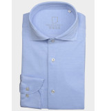 Born with Appetite Casual hemd lange mouw seymour knitted pique shirt w 00007se78/210 l.blue