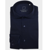 Born with Appetite Casual hemd lange mouw seymour knitted pique shirt w 00007se78/290 navy