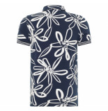 Blue Industry |kortemouwpolo|diversekleuren|alloverprint|bloemen