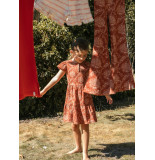 Looxs Revolution Zomerjurk indian flowers little & me voor meisjes in de kleur